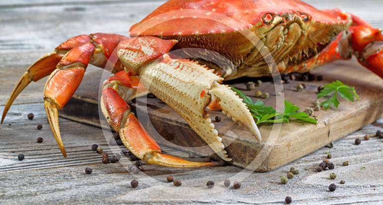 Delicate crab meat with the soft taste